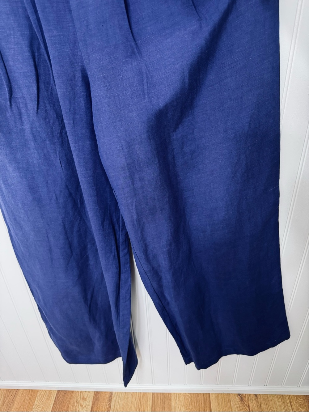 ASTR the Label Caspar Blue Wide Leg Jumpsuit Medium Linen Blend Corset Summer - Picture 11 of 15